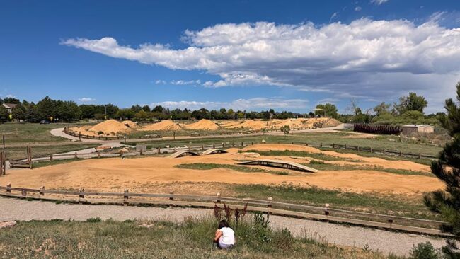 McKay Lake Bike Park with dirt jumps, skill loops, and pump track