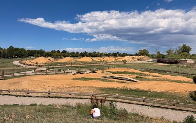 McKay Lake Bike Park with dirt jumps, skill loops, and pump track