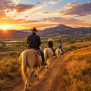 Horseback riding at Sylvan Dale Guest Ranch in Loveland Colorado