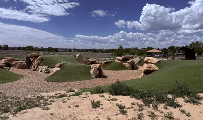 McKay Lake Park and Open Lands Natural playground tunnels