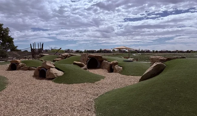 McKay Lake Park and Open Lands Natural playground tunnels