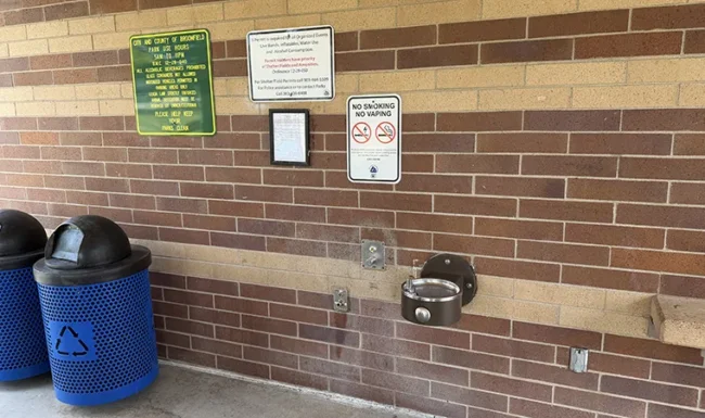 Midway Park, Broomfield Girl Scout Pavilion water fountains