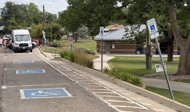 Midway Park, Broomfield: Handicap parking