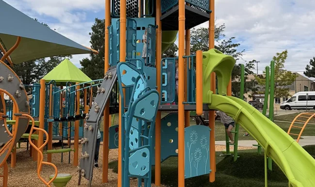 Midway Park, Broomfield: sensory playground tower