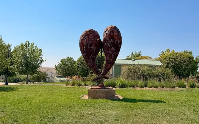 “Let Your Heart Soar” by Boulder artist Mitch Levin